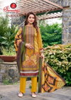 Zarina Vol 1 By Ganeshji Soft Cotton Self Embroidery Online Dress Material Wholesale

